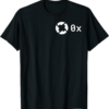 0x T-Shirt HODL Logo ZRX Crypto ETH BTC LTC White Pocket
