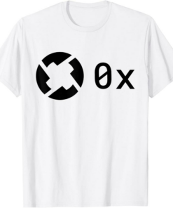 0x T-Shirt Official Logo ZRX For Men For Women HODL Fire