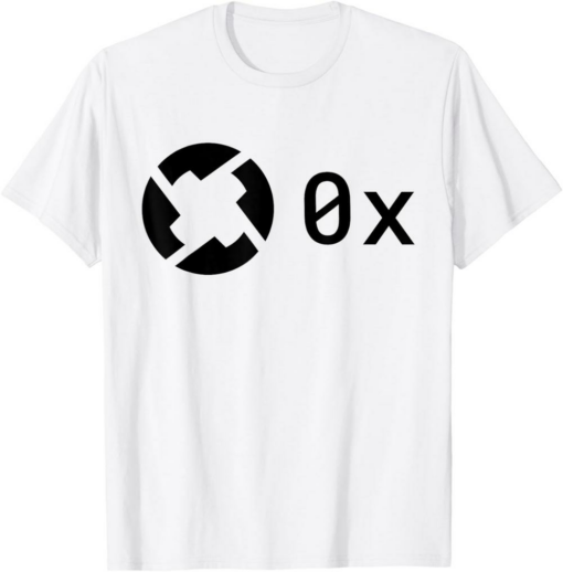 0x T-Shirt Official Logo ZRX For Men For Women HODL Fire