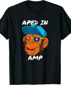 Amp T-Shirt Aped Into Crypto Currency Cryptocurrency Monkey