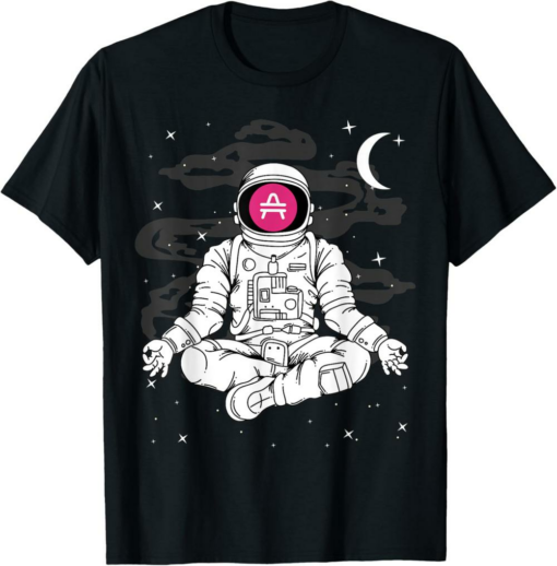 Amp T-Shirt Astronaut Yoga Coin To The Moon Crypto Token