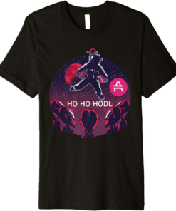 Amp T-Shirt HO HODL Space Santa Christmas Crypto Premium