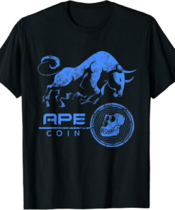 ApeCoin T-Shirt Crypto BULLRUN HODL to be Millionaire