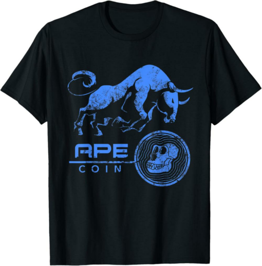 ApeCoin T-Shirt Crypto BULLRUN HODL to be Millionaire