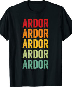 Ardor T-Shirt Crypto Rainbow Text Design
