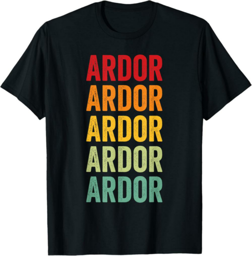 Ardor T-Shirt Crypto Rainbow Text Design