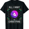 Audius T-Shirt All I Want For Xmas is Crypto Ugly Sweater