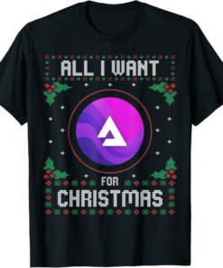 Audius T-Shirt All I Want For Xmas is Crypto Ugly Sweater