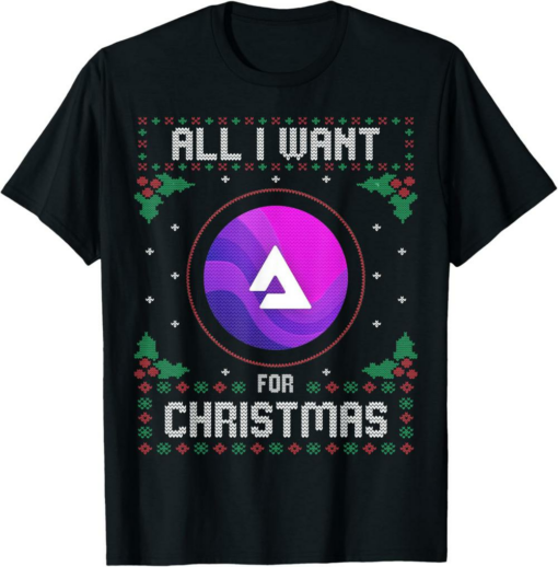 Audius T-Shirt All I Want For Xmas is Crypto Ugly Sweater