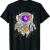 Audius T-Shirt Crypto Astronaut to Moon