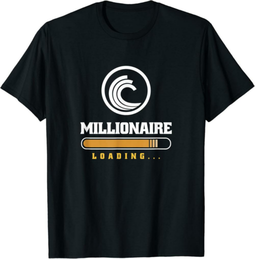 BitTorrent T-Shirt BTT Crypto Millionaire Loading Funny