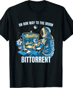 BitTorrent T-Shirt BTT Crypto On Our Way To The Moon