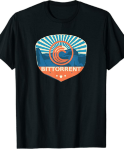 BitTorrent T-Shirt BTT Mountain Sunset Sunrise Lake