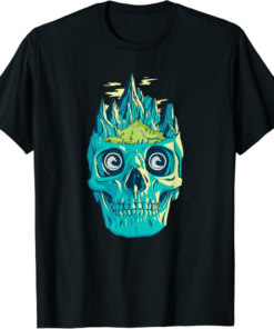BitTorrent T-Shirt BTT Skull Art Crypto Trader Grunge