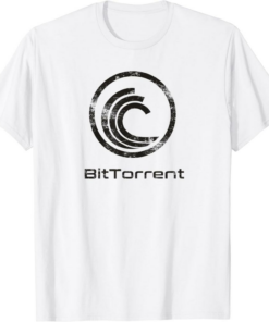 BitTorrent T-Shirt Crypto BTT Blockchain Token Dark Vintage
