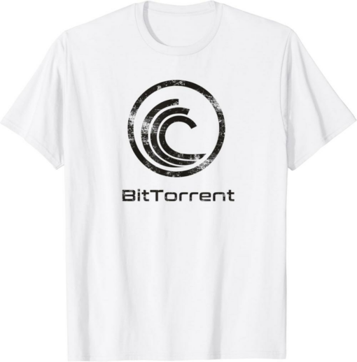 BitTorrent T-Shirt Crypto BTT Blockchain Token Dark Vintage