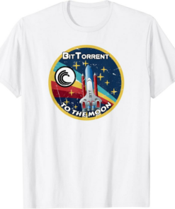 BitTorrent T-Shirt To The Moon Crypto Space BTT
