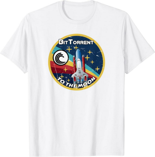 BitTorrent T-Shirt To The Moon Crypto Space BTT