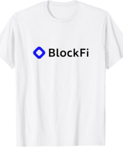 BlockFi T-Shirt Logo Crypto Trader Gift Black