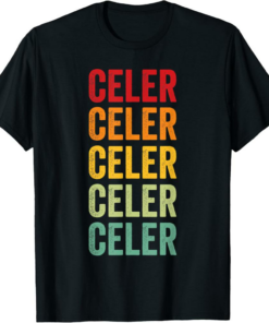 Celer T-Shirt Crypto Rainbow Text Design
