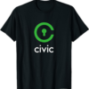 Civic T-Shirt CVC Project Logo Cryptocurrency Blockchain