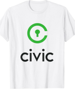 Civic T-Shirt Coin Cryptocurrency CVC Crypto