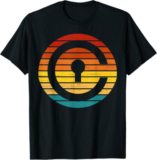 Civic T-Shirt Crypto Vintage Retro Sunset Design 60s 70s