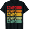 Compound T-Shirt Crypto Rainbow Text Design
