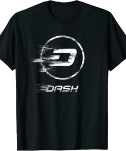 Dash T-Shirt Coin Crypto Digital Money Blockchain Flash FX