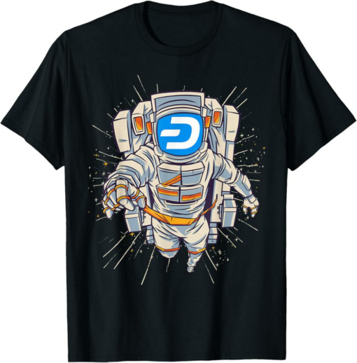 Dash T-Shirt Crypto Astronaut to Moon