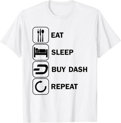 Dash T-Shirt Motif Buy HODL XCoin Darkcoin