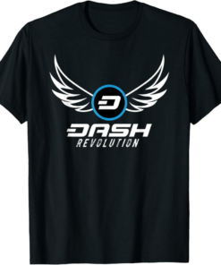 Dash T-Shirt Revolution Crypto Logo Cool Gift