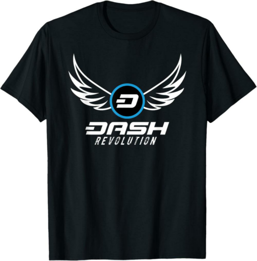 Dash T-Shirt Revolution Crypto Logo Cool Gift