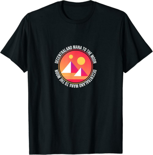 Decentraland T-Shirt MANA to the Moon Crypto Astronaut