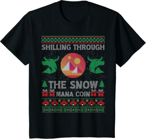 Decentraland T-Shirt Shilling Through The Snow MANA Coin