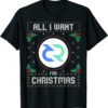 Decred T-Shirt All I Want For Xmas is Crypto Ugly Sweater