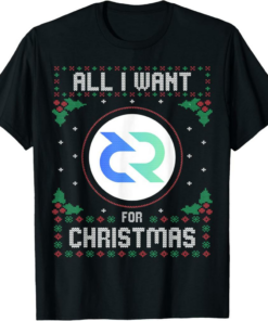 Decred T-Shirt All I Want For Xmas is Crypto Ugly Sweater