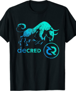 Decred T-Shirt BULLRUN HODL DCR Token to be Rich Millionaire