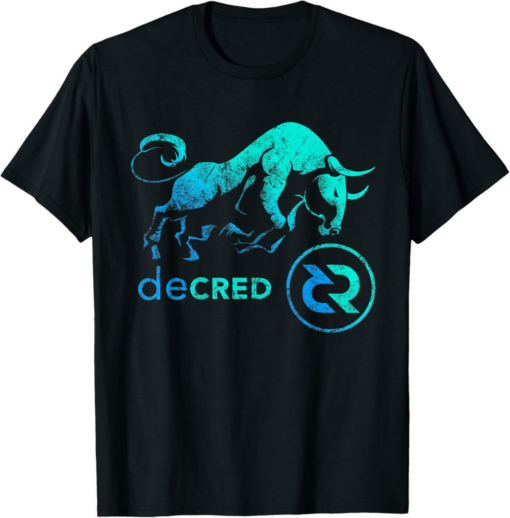 Decred T-Shirt BULLRUN HODL DCR Token to be Rich Millionaire