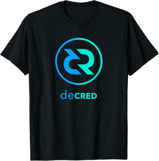 Decred T-Shirt Crypto DCR Token Blockchain Wallet