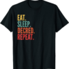 Decred T-Shirt Crypto Eat Sleep Repeat