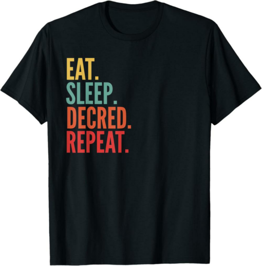 Decred T-Shirt Crypto Eat Sleep Repeat