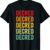Decred T-Shirt Crypto Rainbow Text Design
