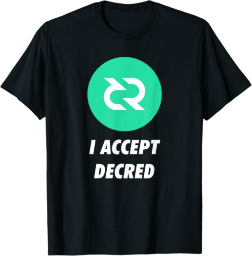 Decred T-Shirt Cryptocurrency