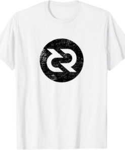 Decred T-Shirt Token Crypto Black Vintage Distressed