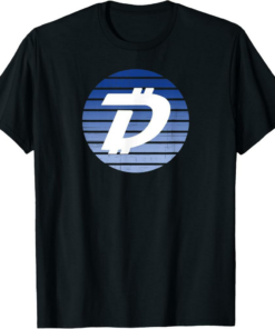 DigiByte T-Shirt Crypto Blue Fun Sunset DGB Cryptocurrency