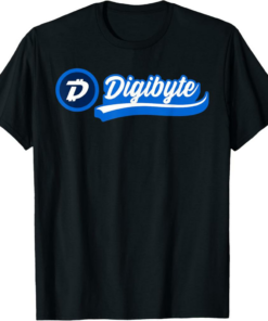 DigiByte T-Shirt Crypto Coin Sports Team Logo Cryptocurrency