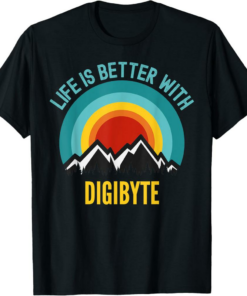 DigiByte T-Shirt Crypto Life is Better With