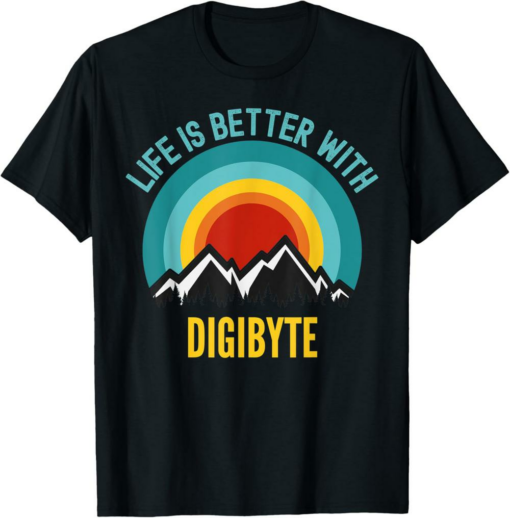 DigiByte T-Shirt Crypto Life is Better With