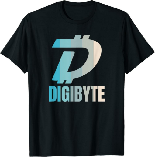 DigiByte T-Shirt Crypto Pastel Colors DGB Cryptocurrency